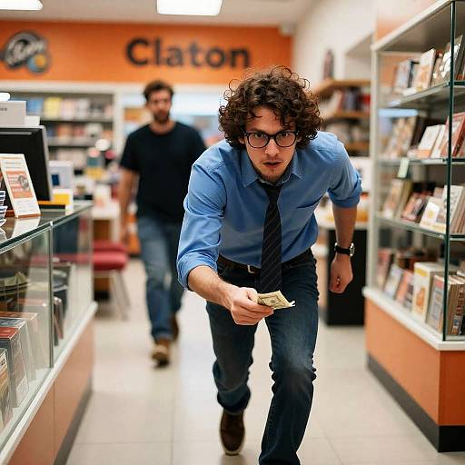 Intense Scene at Clayton Browns Shop