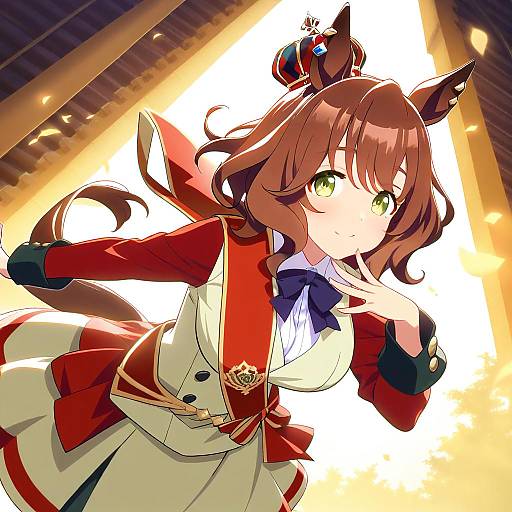 Illustration of Aston machan (umamusume), umamusume in the style of Ino (magloid)