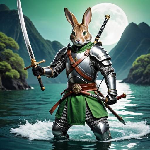 Fantasy Animal Warrior with Weapons
