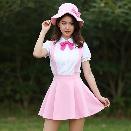 Elegant Pink Tea Party Costume