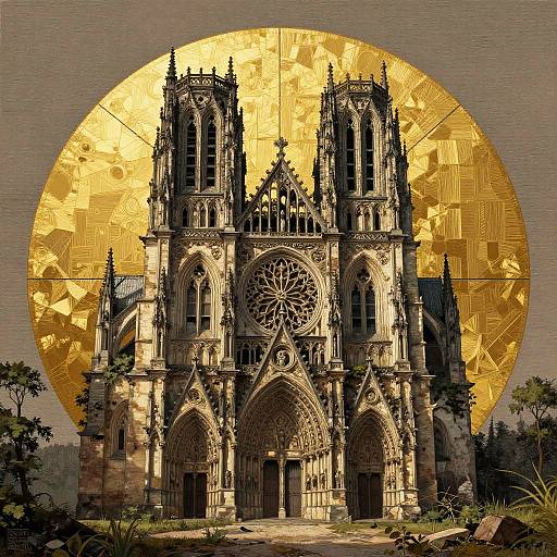 Abandoned Gothic Cathedral Reclaimed by Nature