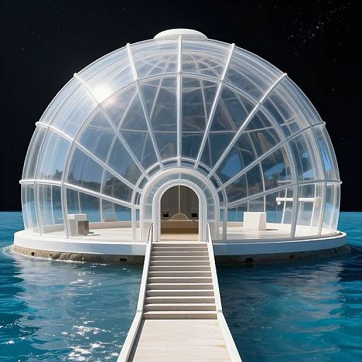 Layered World with Staircase to Space