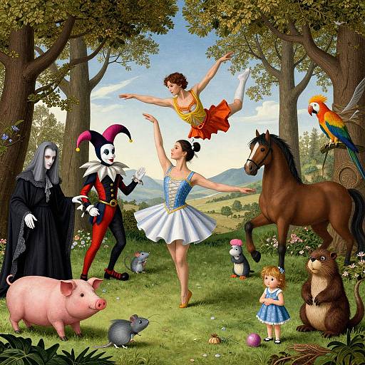 Mythical Circus Dance in Spring