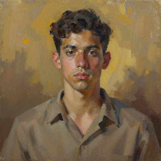 Expressive Portrait of a Young Man