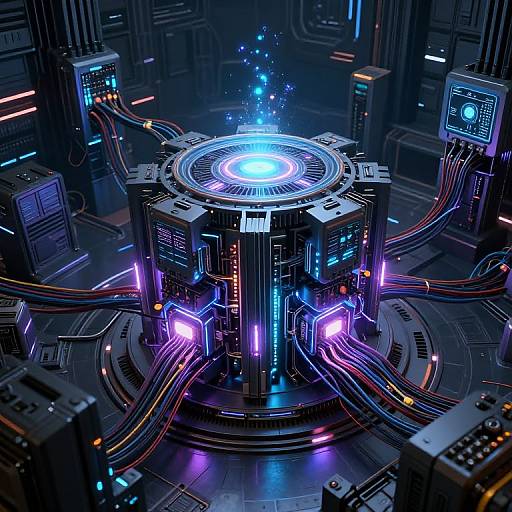 Contorlnet Supercomputer Core Visualization