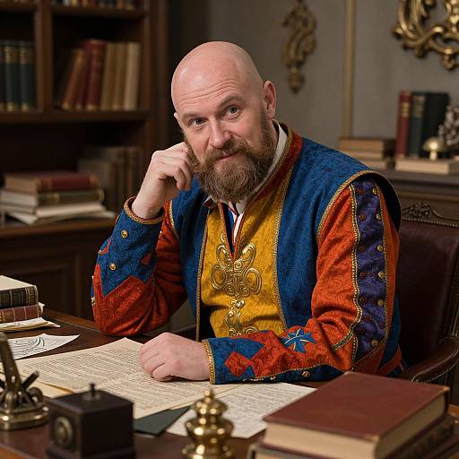 Debonair Scottish Scholar in Fantasy