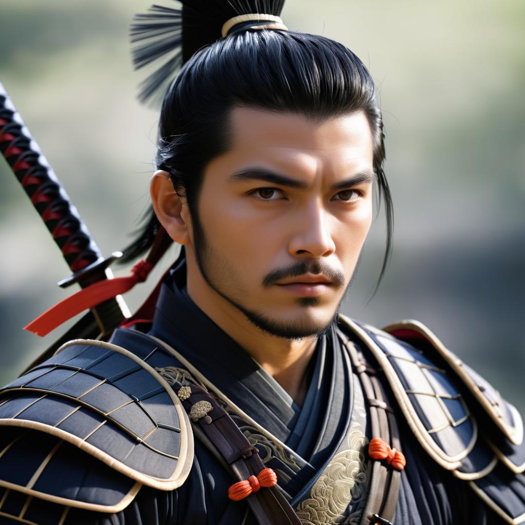 Agile Male Samurai in Fantasy Art