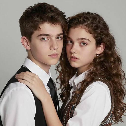 Intimate Close-Up of Young Couple