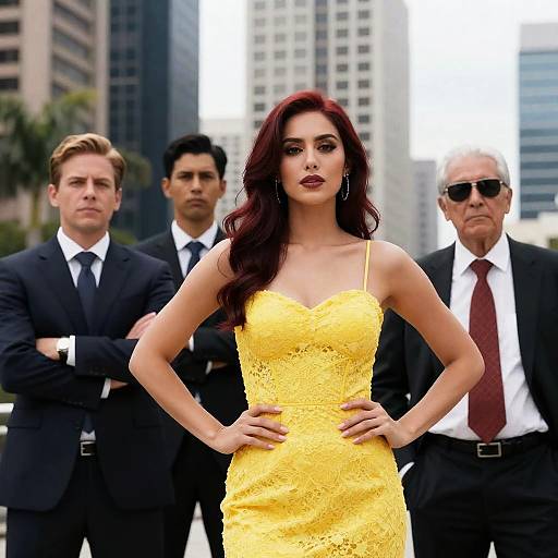 Confident Group Portrait in Urban Setting