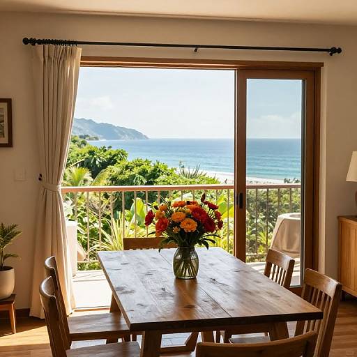 Cozy Dining Room with Ocean View