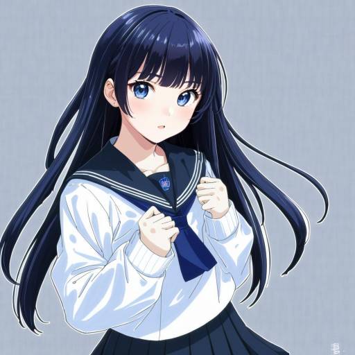 Illustration of Akebi komichi, akebi-chan no serafuku in the style of Azuki yui