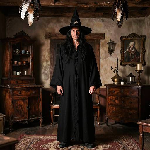 Witch Doctor in Mystic Rustic Room