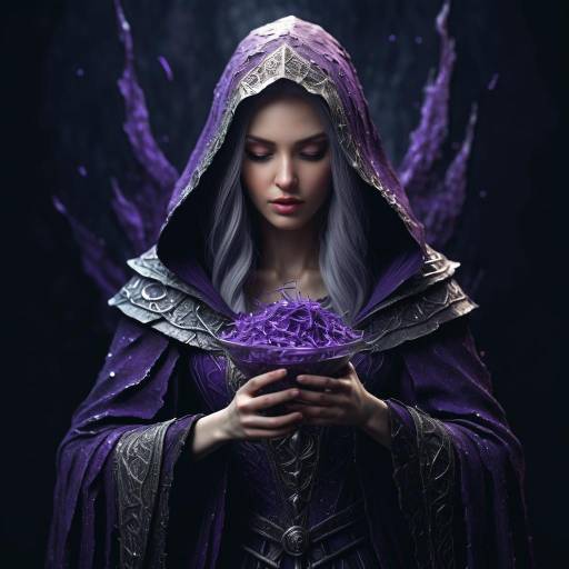 Whimsical Grunge Medieval Sorceress Art Whimsical Grunge Medieval Sorceress Art