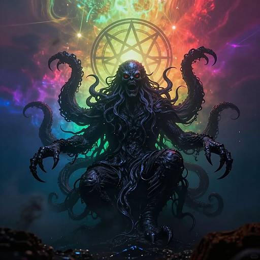 Cthulhu Rising from Deep Waters