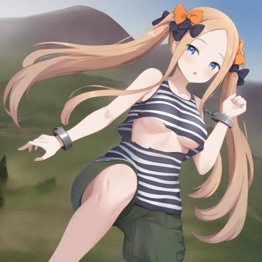 Anime Girl Exploring Mountain Trail