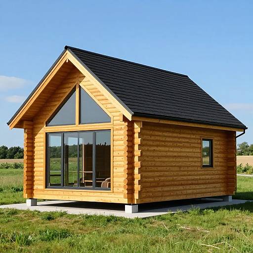 Modern Log Cabin Extension