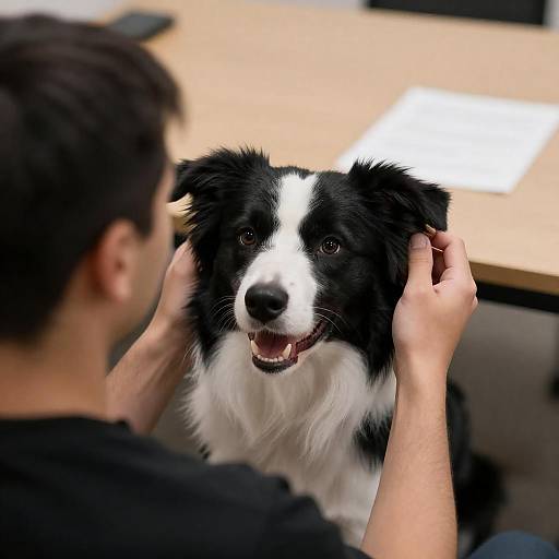 Captivating Moment with a Border Collie