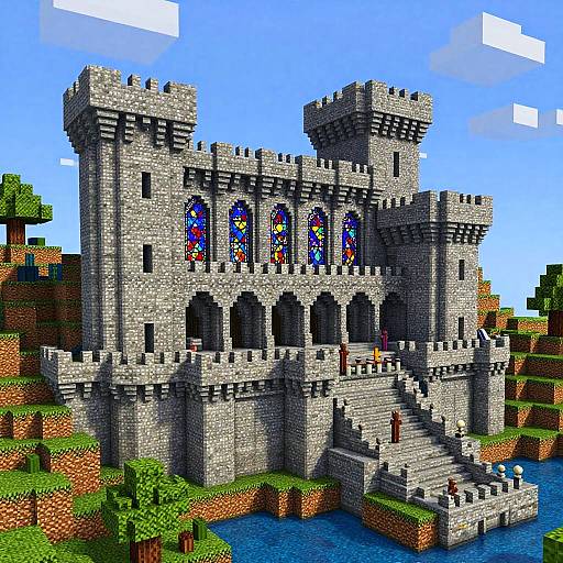 Enormous Minecraft Castle Complex