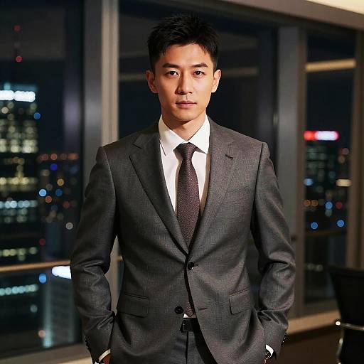 Stylish Male CEO in Taper Cut