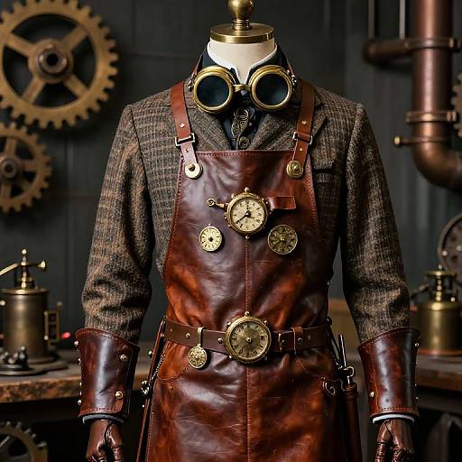 Steampunk Inventor Outfit with Clockwork