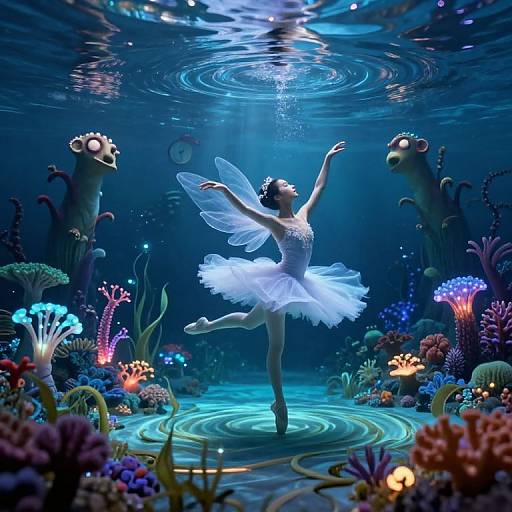 Surreal Underwater Ballet Dreamscape