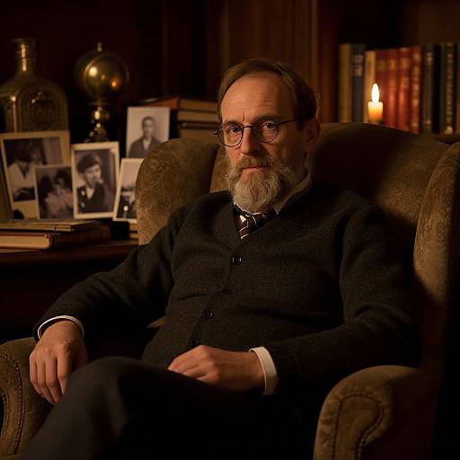 Intimate Portrait of Elderly Gentleman