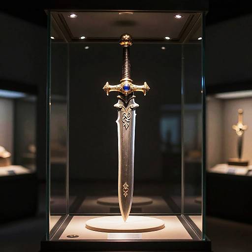 Radiant Mythical Blade on Display