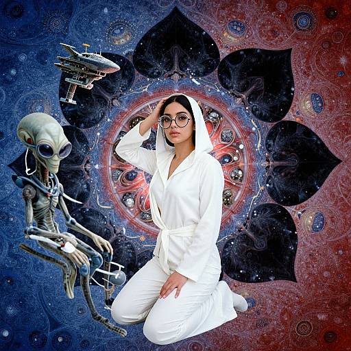 Persian Art Sci-Fi Hyperrealism