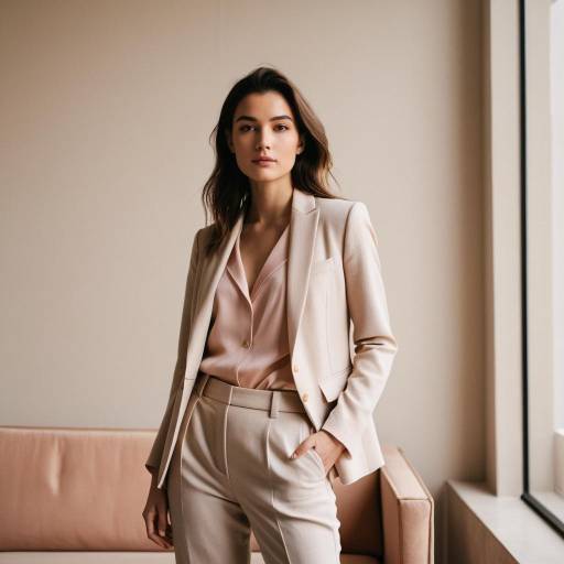 Elegant Indoor Fashion in Soft Lighting