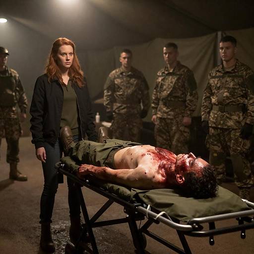 Mysterious Military Storage Scene