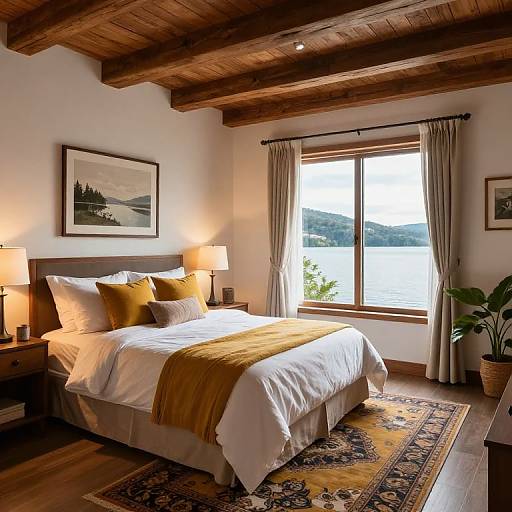 Cozy King Bedroom with Lake View