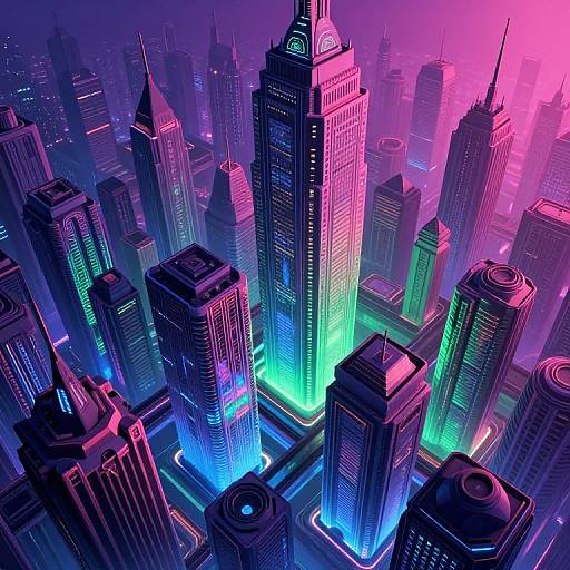 Escher-Inspired Futuristic Impossible Architecture