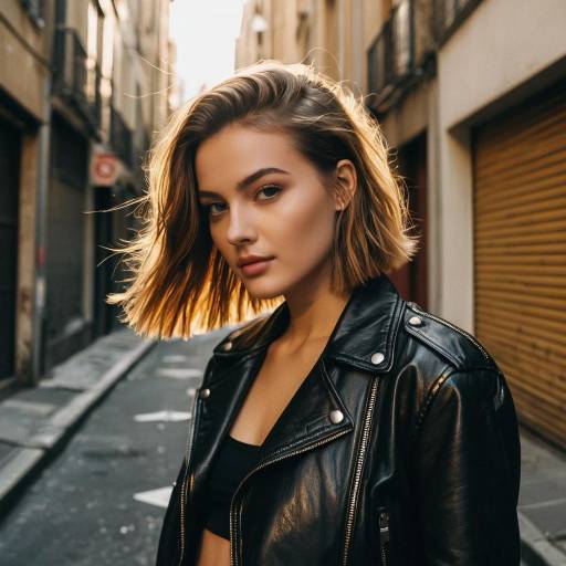 Fashionable French Crop in Urban Setting