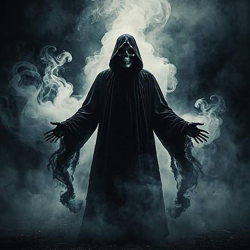 Dark Phantom with Swirling Smoke