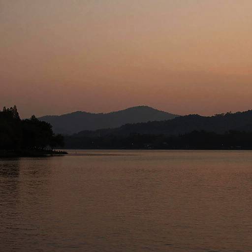 Serene Dusk Lake Landscape