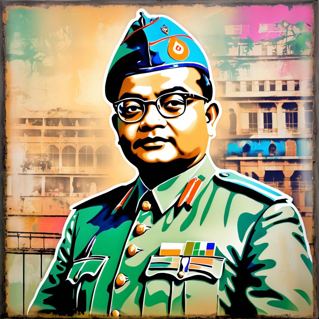 Vintage Graffiti of Subhas Chandra Bose