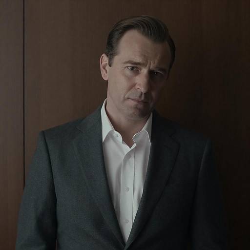 Moody Portrait of Middle-Aged Man