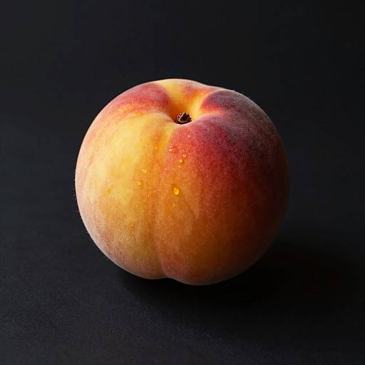 Glowing Photorealistic Nectarine Still Life