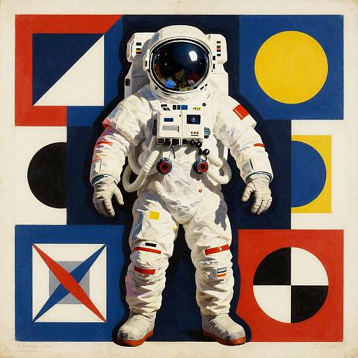 Constructivist Astronaut Illustration
