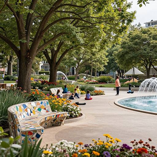 Sustainable Urban Park with Nature