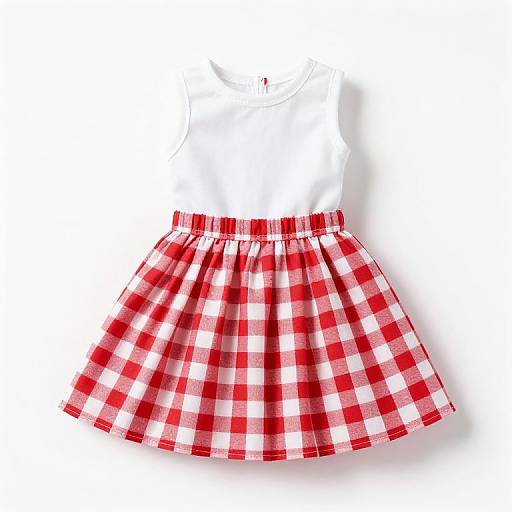 Checkered Skirt on 18-Inch Doll