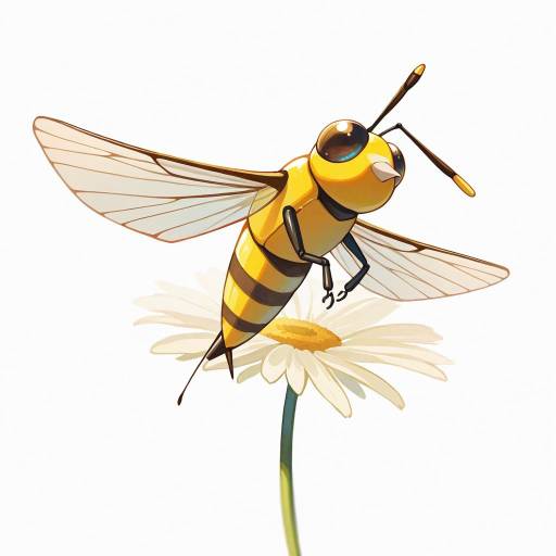 Vibrant Hoverfly in Watercolor Style Vibrant Hoverfly in Watercolor Style