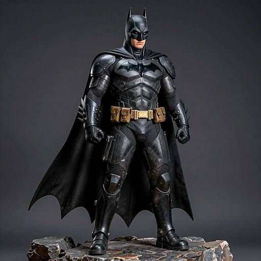 Powerful Batman in Black Armor