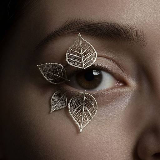 Lace Eye Close-Up in Dutch Style