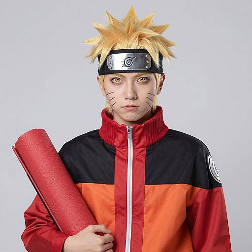 Naruto Cosplay with Red Mat