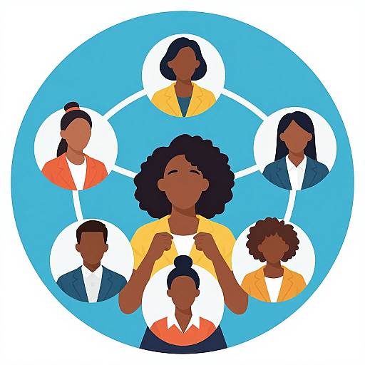 Professional Network Building Illustration