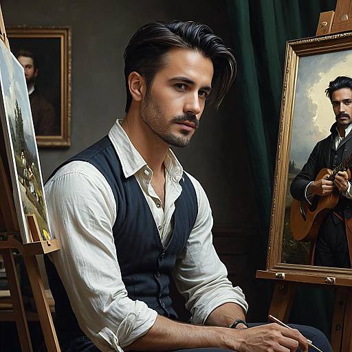 Surreal Portrait of Young Colin Farrell
