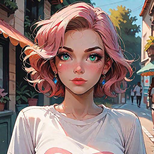 Petite Sadie Walking — Bust Shot Closeup