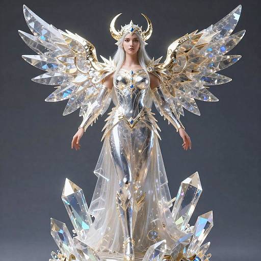 Crystal Guardian Heroic Heavenly Full-Body Close-Up