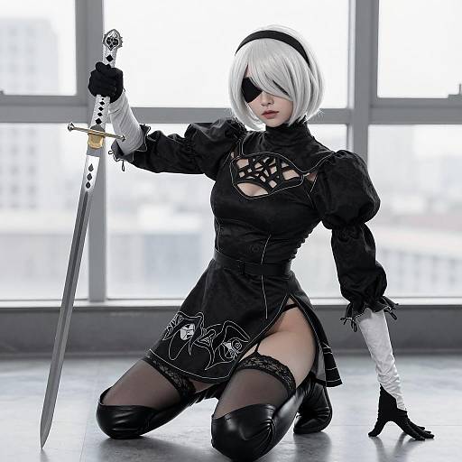 Dramatic Cosplay Photography in Grayscale
